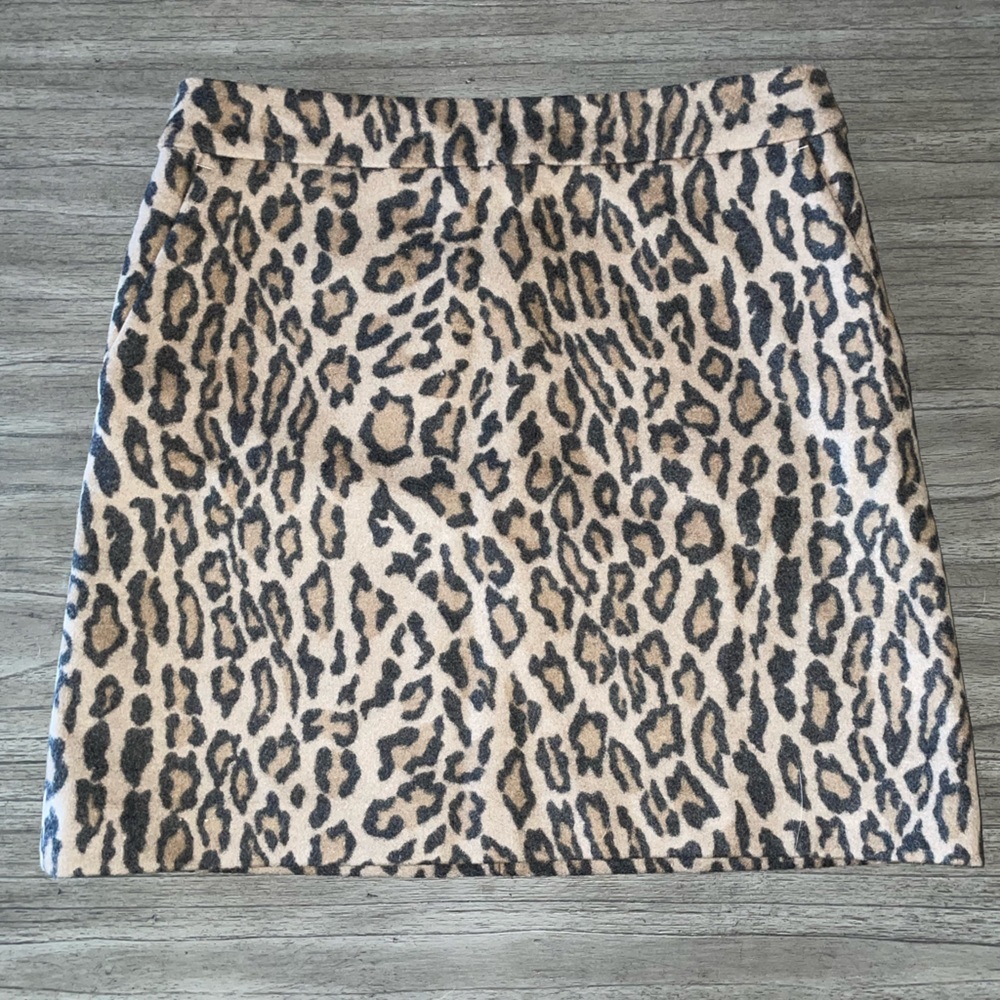 Boden Cheetah Print Mini Skirt